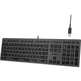 Tastatūra A4Tech Fstyler FX60H Grey (A4TKLA47125)