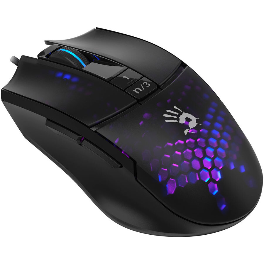 Maus A4Tech Bloody L65 Max Black/Purple - Foto 4