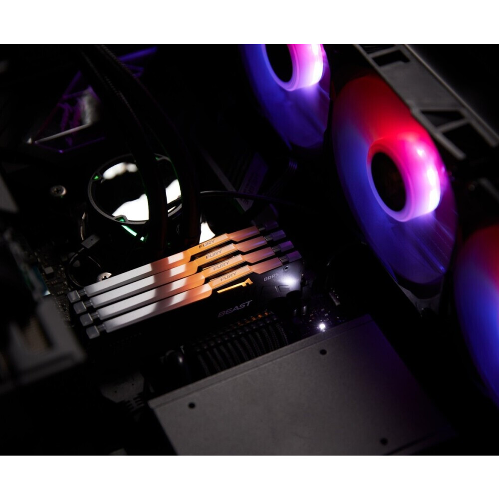 Arbeitsspeicher 32GB DDR5 5200MHz Kingston Fury Beast RGB (KF552C40BBAK2-32) (2x16GB KIT) - Foto 4