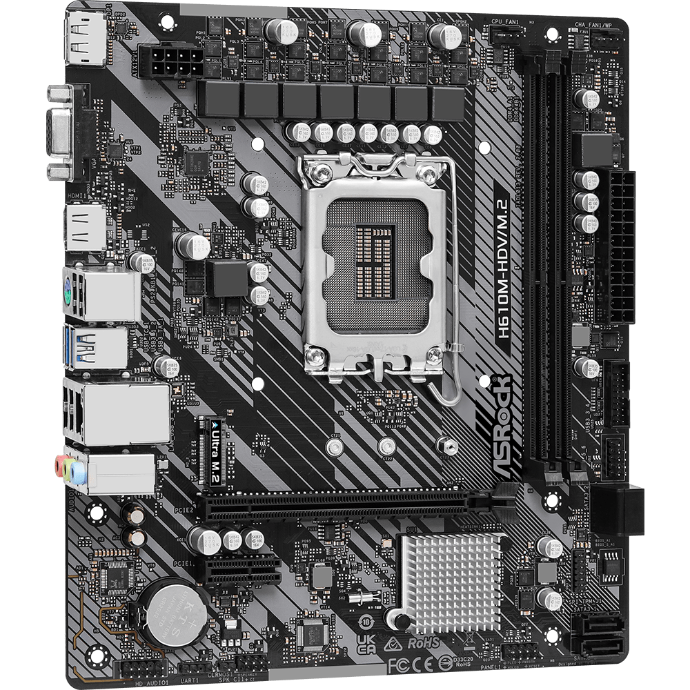 Mainboard ASRock H610M-HDV/M.2 R2.0 - Foto 3