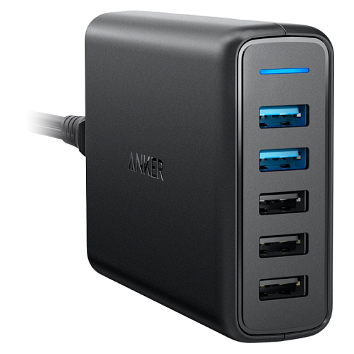 Netzladegerät Anker PowerPort Speed 5 Ports Black - A2054L11