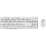 Tastatūra + pele LOGITECH MK295 Silent Wireless Combo OFF-WHITE NORDIC (920-009830)