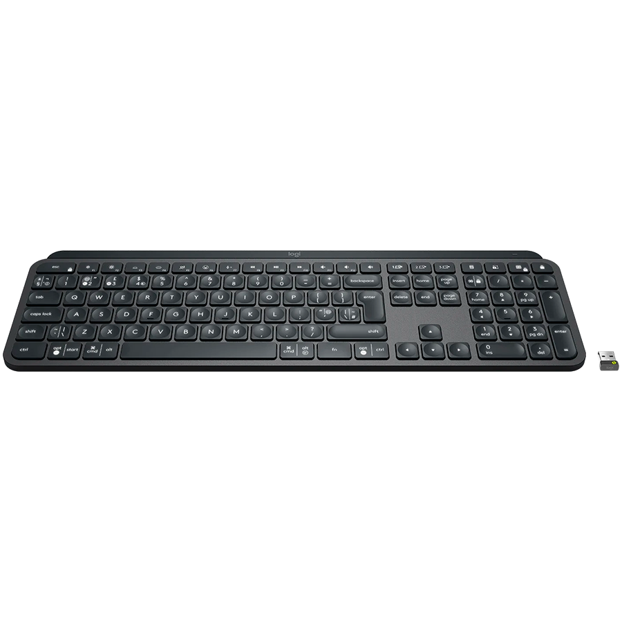 Tastatūra LOGITECH MX Keys Bluetooth Illuminated Keyboard - GRAPHITE US - 920-010251 - foto 2
