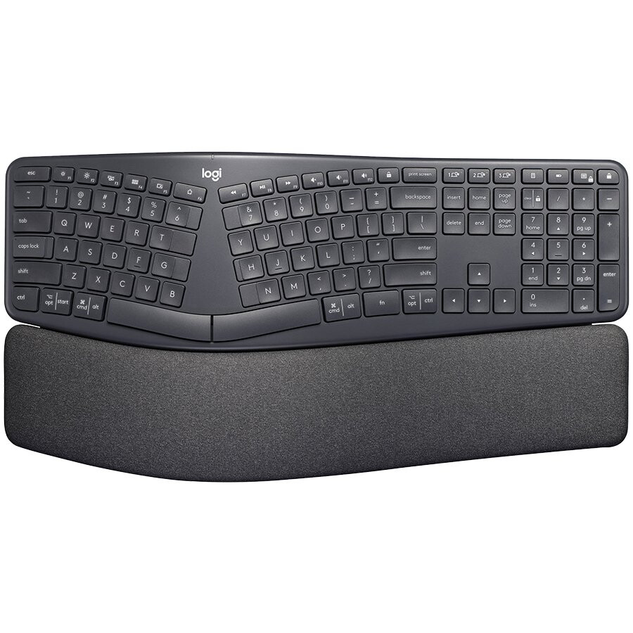 Tastatur LOGITECH K860 ERGO Bluetooth keyboard GRAPHITE  NORDIC - 920-009168