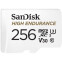Atmiņas kartes SanDisk High Endurance microSDXC 256GB + SD Adapter - SDSQQNR-256G-GN6IA