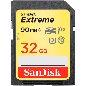 Atmiņas kartes SanDisk Extreme 32GB Memory Card - SDSDXVT-032G-GNCIN