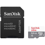 Atmiņas kartes SanDisk Ultra microSDXC 64GB + SD Adapter (GN3MA) (SDSQUNR-064G-GN3MA)