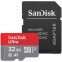 Atmiņas kartes SanDisk Ultra microSDHC 32GB + SD Adapter (GN6MT) - SDSQUA4-032G-GN6MT
