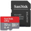 Atmiņas kartes SanDisk Ultra microSDHC 32GB + SD Adapter (GN6TA) - SDSQUA4-032G-GN6TA
