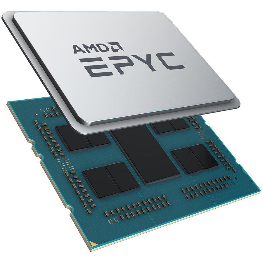 Der Serverprozessor AMD CPU EPYC 7002 Series 8C/16T Model 7252 (3.1/3.2GHz Max Boost,64MB, 120W, SP3) Tray - 100-000000080 - Foto 2