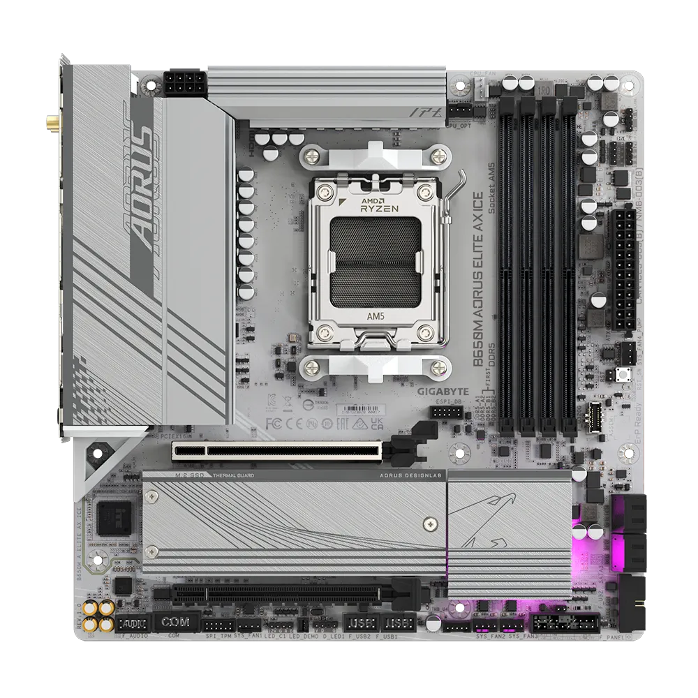 Pamatplate GIGABYTE B650M A ELITE AX ICE