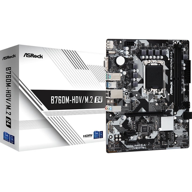 Pamatplate ASROCK B760M-HDV/M.2 D4(B760M-HDV/M.2 D4) - foto 5