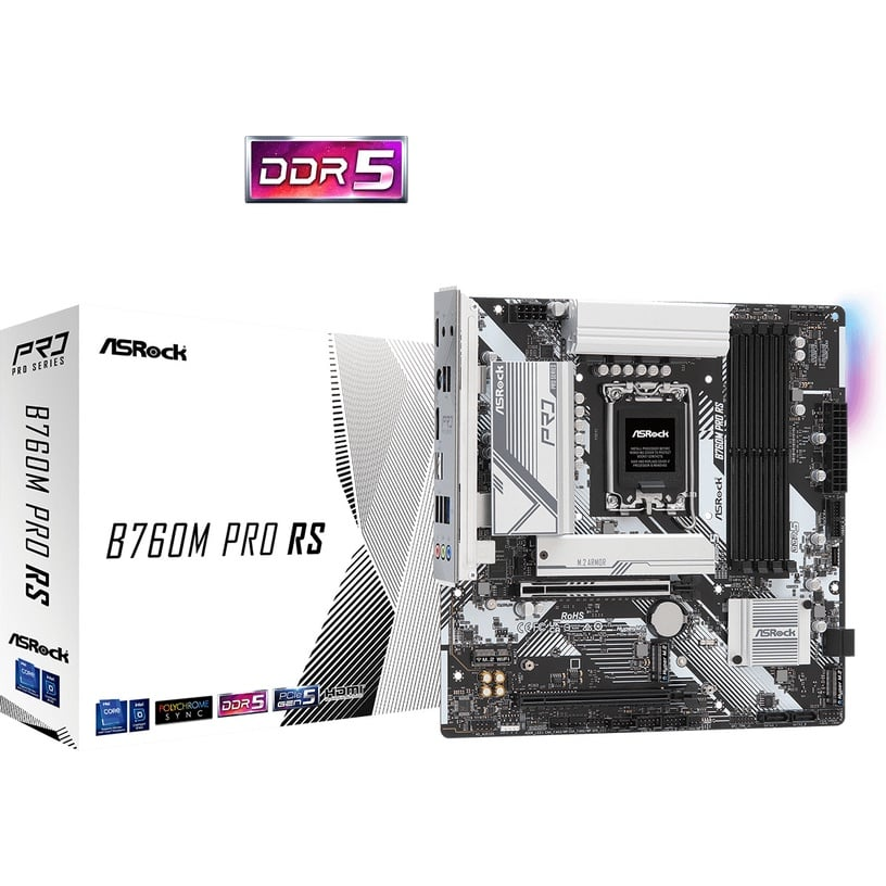 Pamatplate ASROCK B760M PRO RS (B760M PRO RS) - foto 4