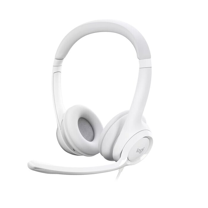 Austiņas Logitech H390 USB WHITE (981-001286)