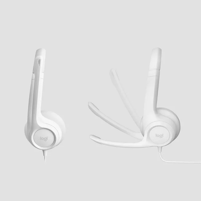 Austiņas Logitech H390 USB WHITE (981-001286) - foto 2