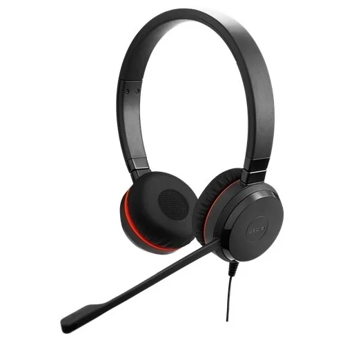 Austiņas JABRA EVOLVE 30 Stereo HS Black/Red (14401-21)