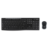 Tastatūra + pele LOGITECH MK270 Wireless Combo - BLACK - NORDIC (920-004535)