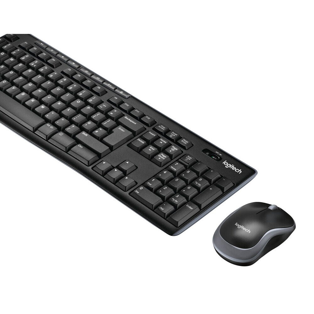 Tastatūra + pele LOGITECH MK270 Wireless Combo - BLACK - NORDIC (920-004535) - foto 3