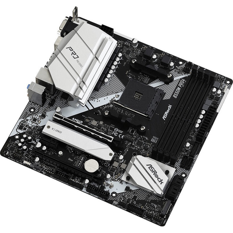 Pamatplate ASROCK B550 B550M Pro4 Black (90-MXBDK0-A0UAYZ) - foto 3