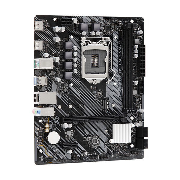 Pamatplate ASROCK Intel H470 H510M-H2/M.2 SE Black (90-MXBMQ0-A0UAYZ) - foto 4