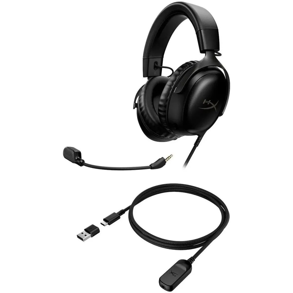 Austiņas HYPERX CLOUD III/BLACK 727A8AA (727A8AA) - foto 4