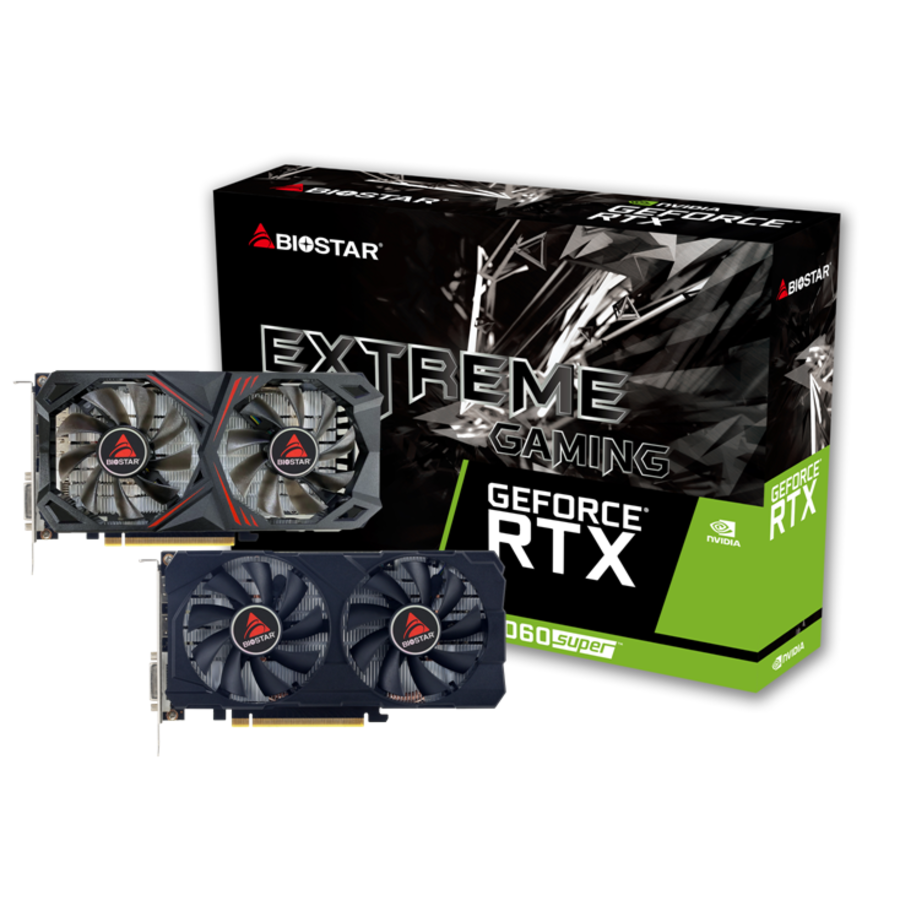 Grafikkarte BIOSTAR NVIDIA GeForce RTX 2060 SUPER 8 GB GDDR6 256 bit PCIE 3.0 16x (VN2066RF82)