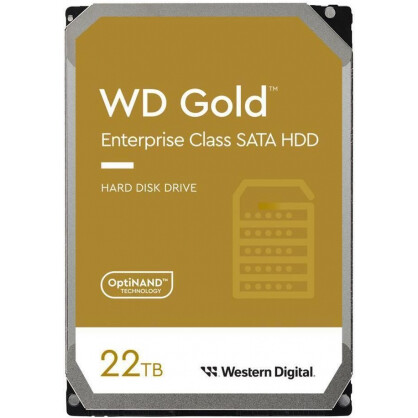 Cietais disks WD Gold 22TB (WD221KRYZ)