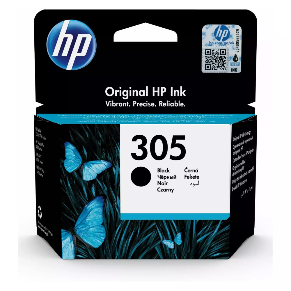 Kārtridžs HP 305 Black Original Ink Cartridge (3YM61AE)