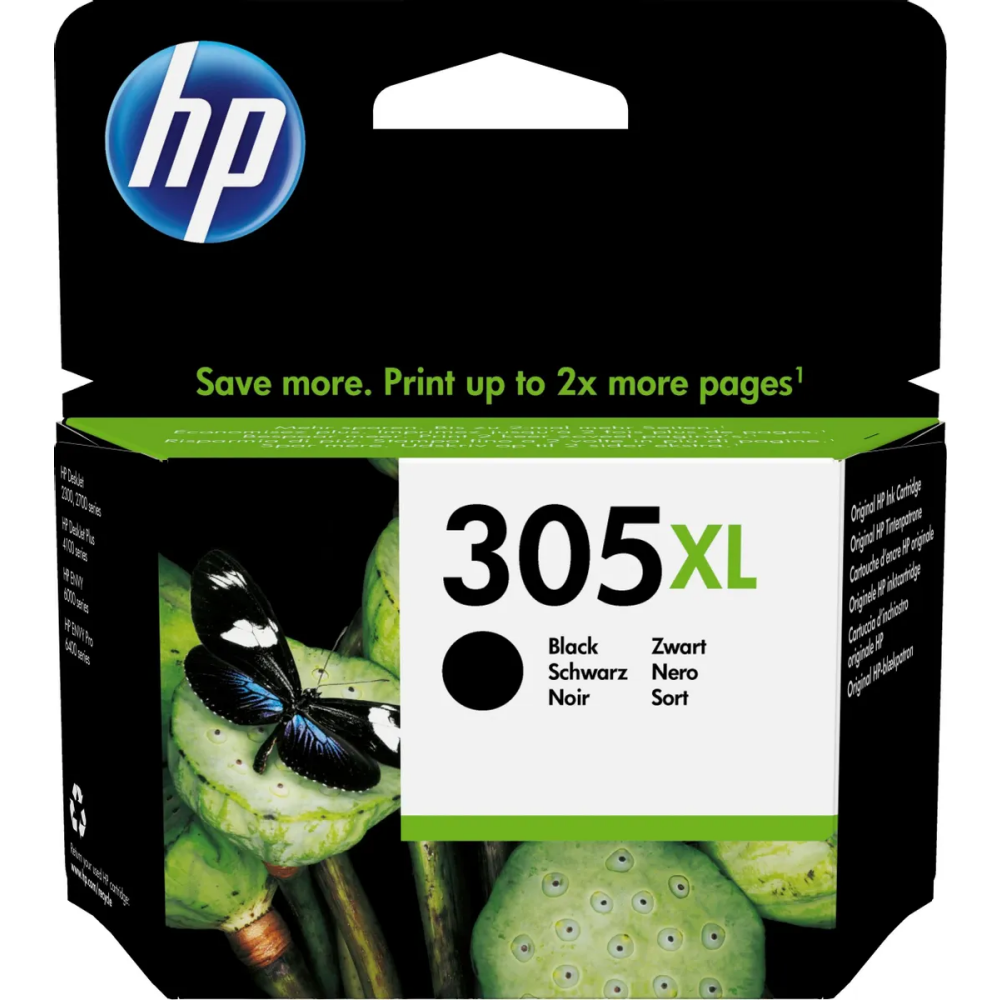 Kārtridžs HP 305 XL High Yield Black Ink (3YM62AE/UUS)