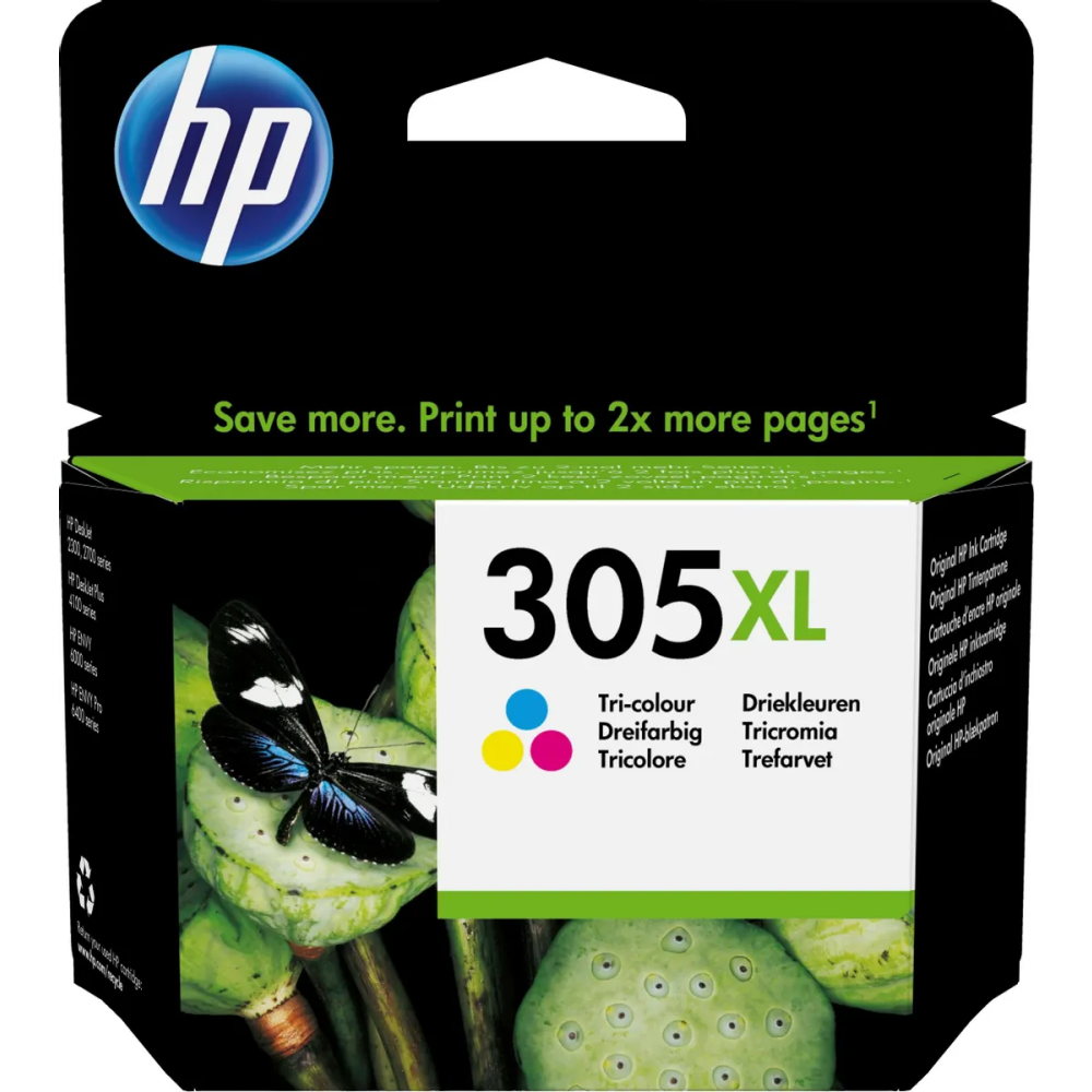 Kārtridžs HP 305 XL High Yield Tri-color ink (3YM63AE/UUS)