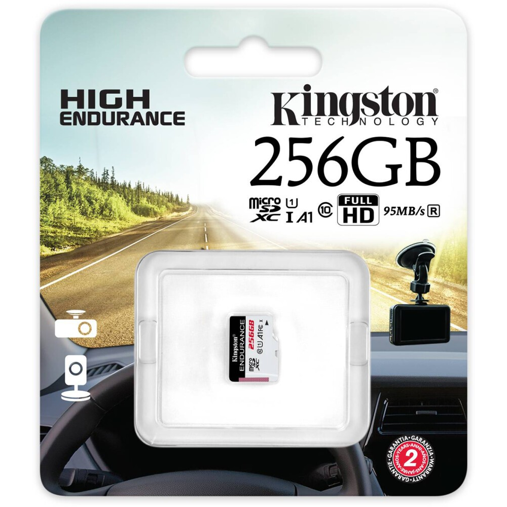 Atmiņas kartes KINGSTON 256GB microSDXC Endurance (SDCE/256GB) - foto 3