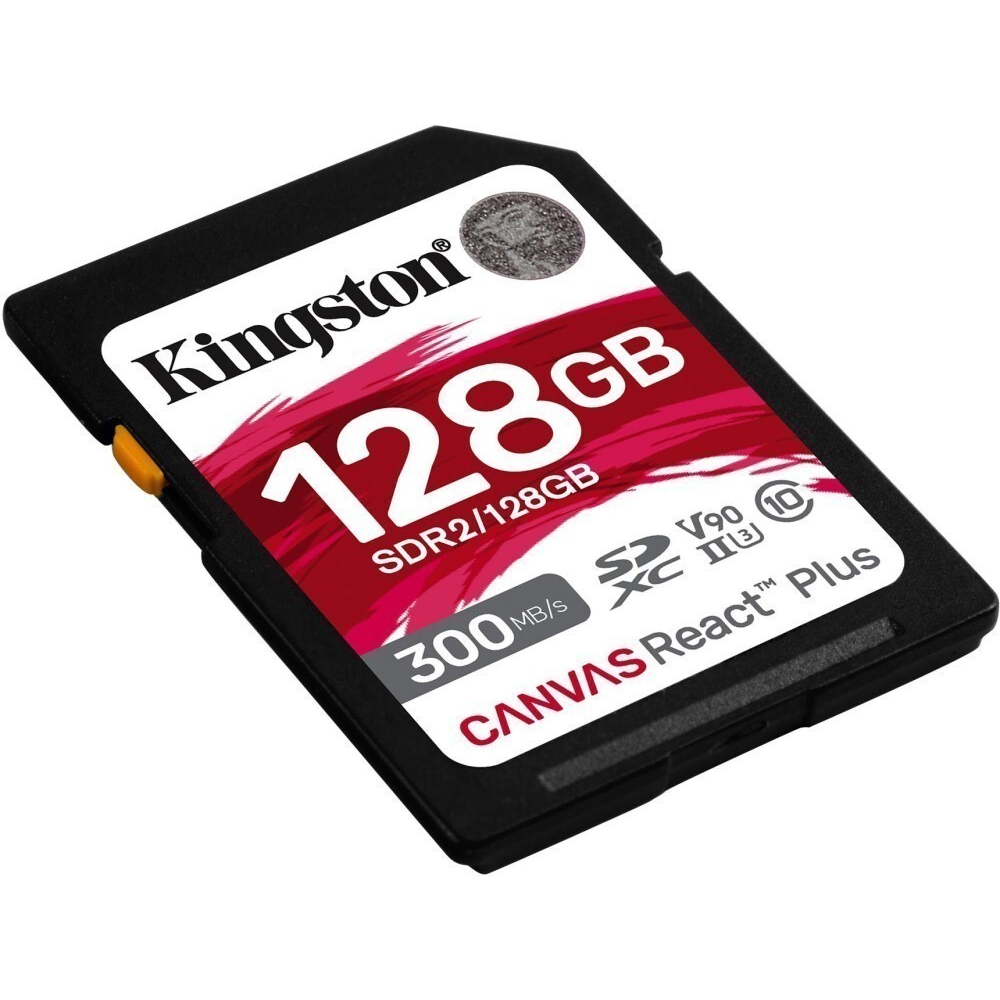 Atmiņas kartes KINGSTON 128Gb SD Canvas React Plus (SDR2/128GB) - foto 2