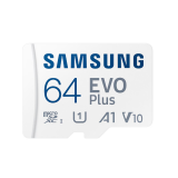 Atmiņas kartes SAMSUNG EVO Plus microSDXC 64GB 2024 (MB-MC64SA/EU)