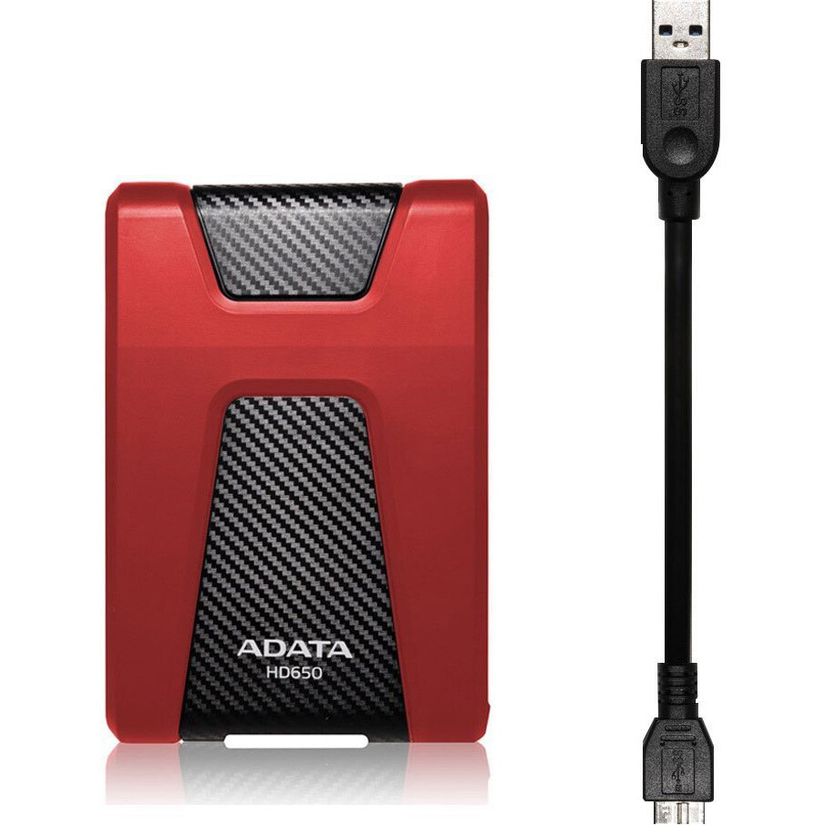 Externe Festplatte ADATA HD650 2Tb Red (AHD650-2TU31-CRD) - Foto 2