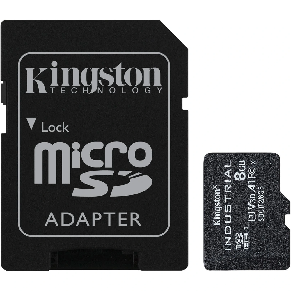 Atmiņas kartes KINGSTON Industrial microSDHC 8GB (SDCIT2/8GB)