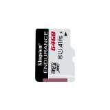 Atmiņas kartes Kingston High Endurance 64 GB MicroSD (SDCE/64GB)
