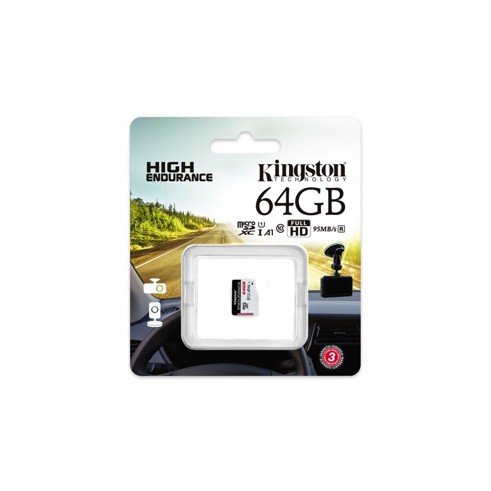 Atmiņas kartes Kingston High Endurance 64 GB MicroSD (SDCE/64GB) - foto 3