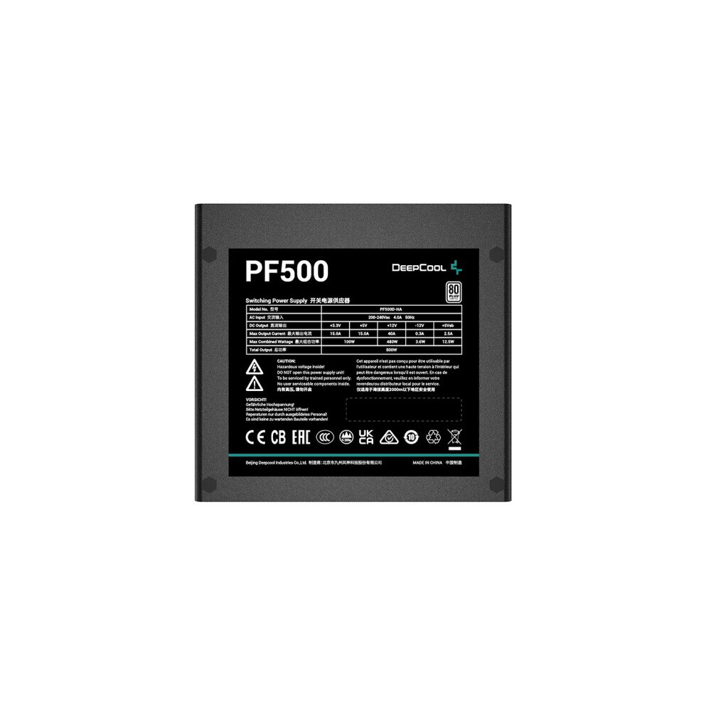 Das Netzteil DeepCool PF500 500 W (R-PF500D-HA0B-EU) - Foto 2