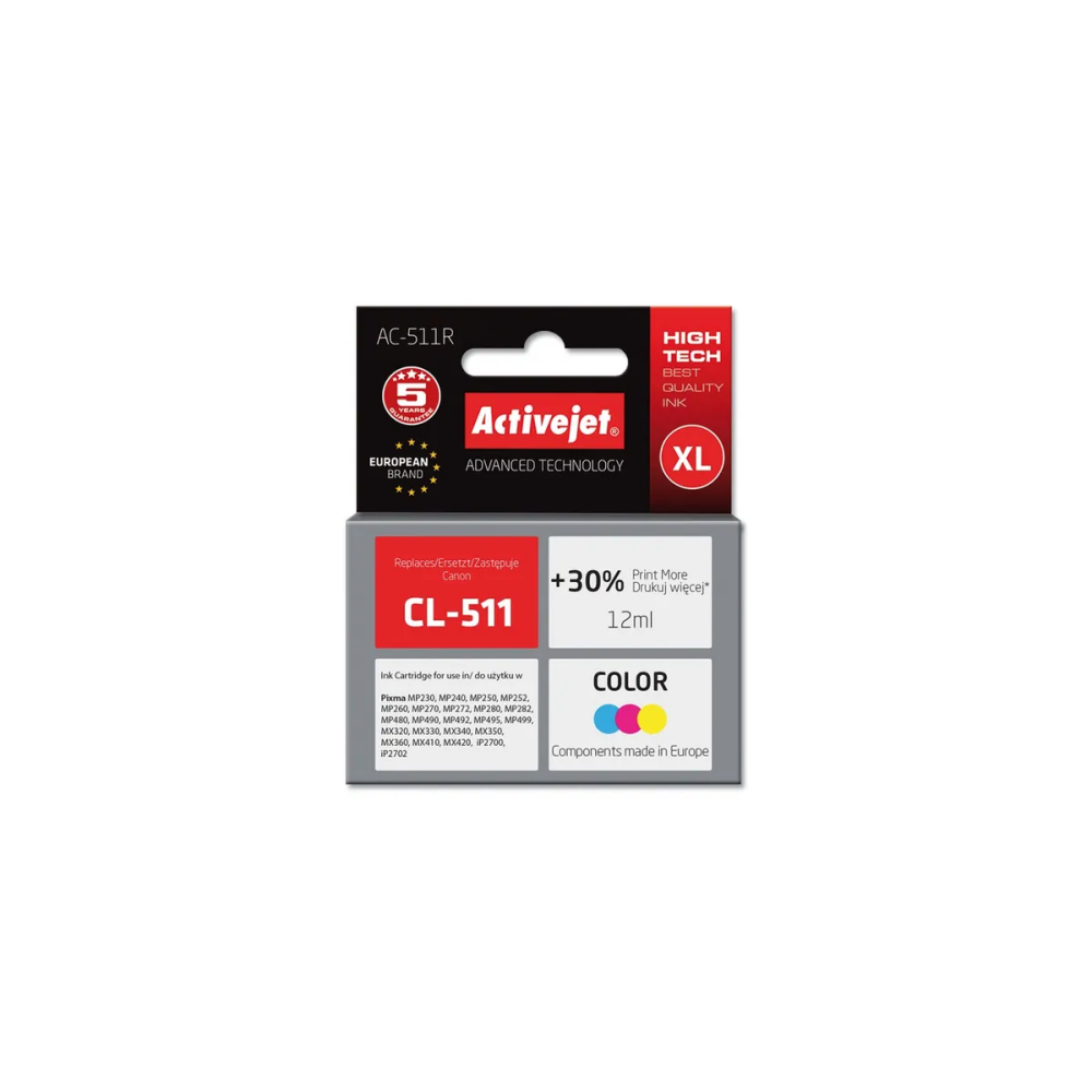 Patrone Activejet AC-511R Ink color  (AC-511R)