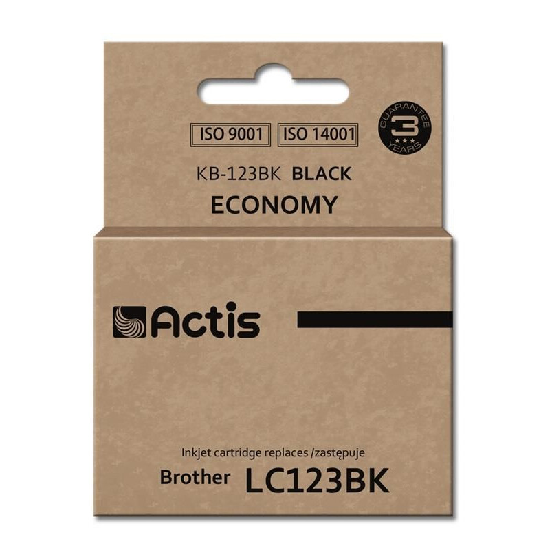 Kārtridžs Actis KB-123Bk ink 10 ml black for Brother (KB-123Bk)