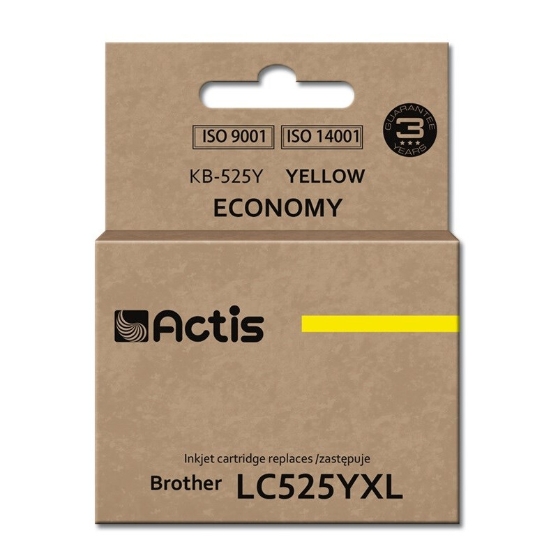 Kārtridžs Actis KB-525Y ink 15 ml for Brother yellow (KB-525Y)