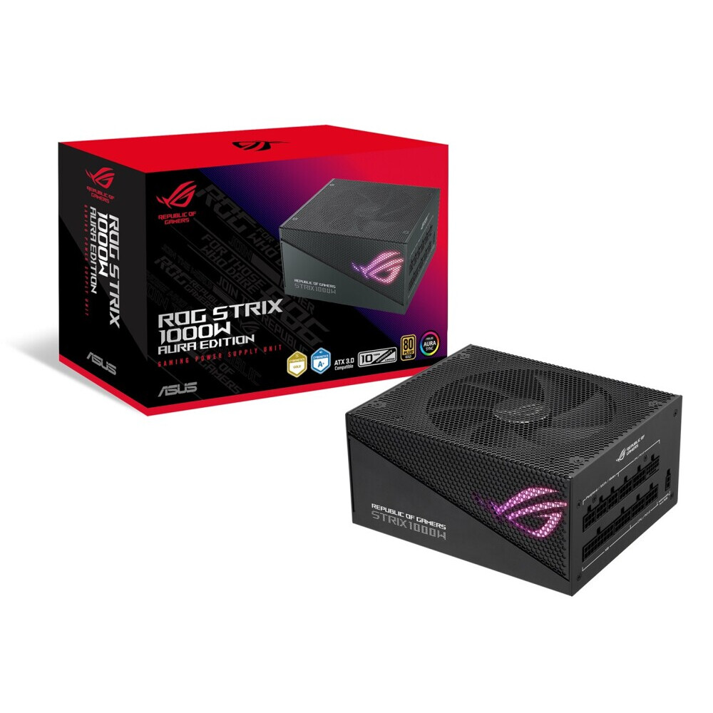 Barošanas bloks ASUS ROG Strix 1000W Gold Aura Edition (90YE00P1-B0NA00) - foto 10