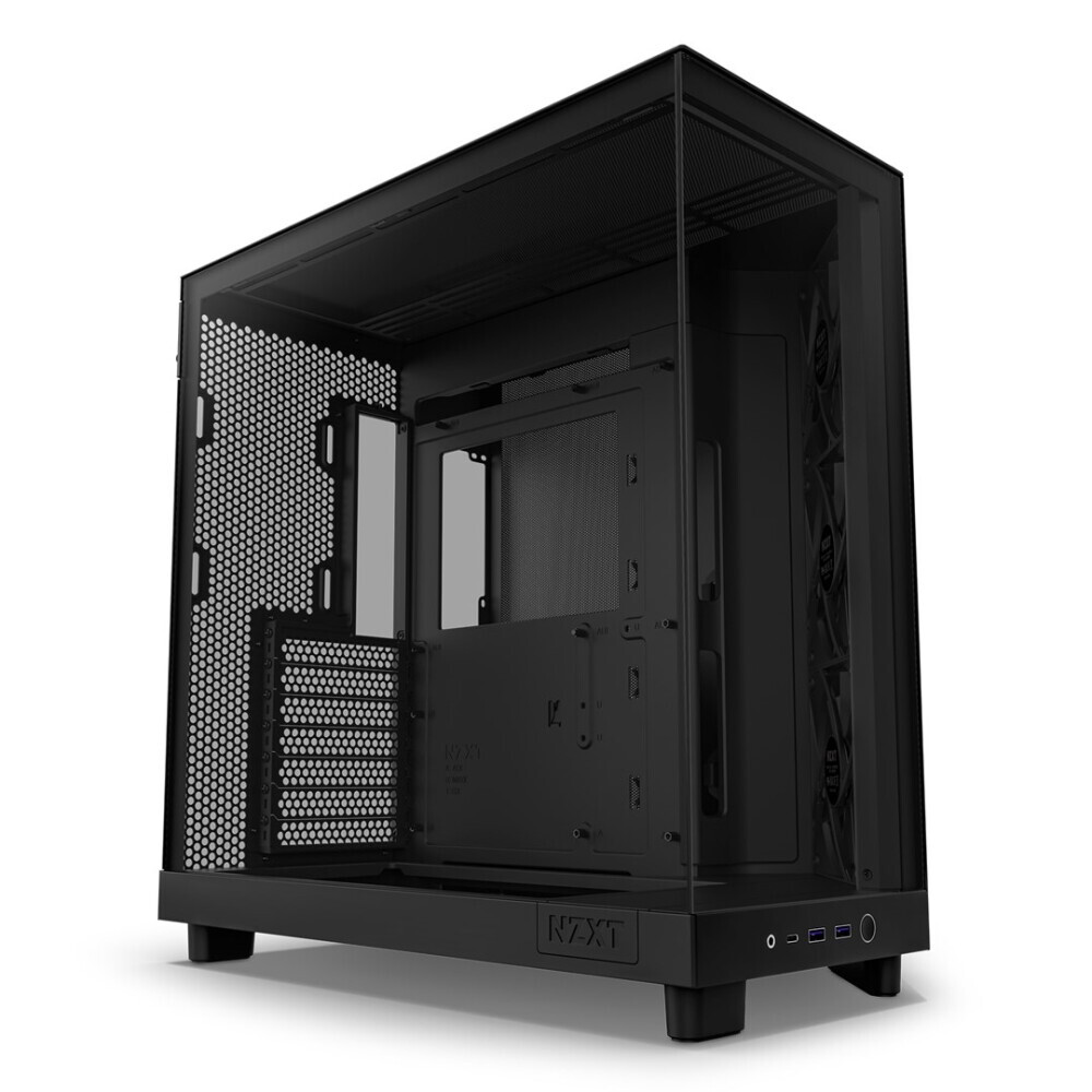 Gehause NZXT H6 Air Flow Midi Tower Black (CC-H61FB-01) - Foto 4