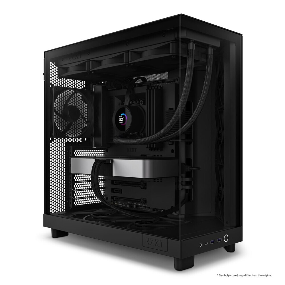 Gehause NZXT H6 Air Flow Midi Tower Black (CC-H61FB-01) - Foto 5