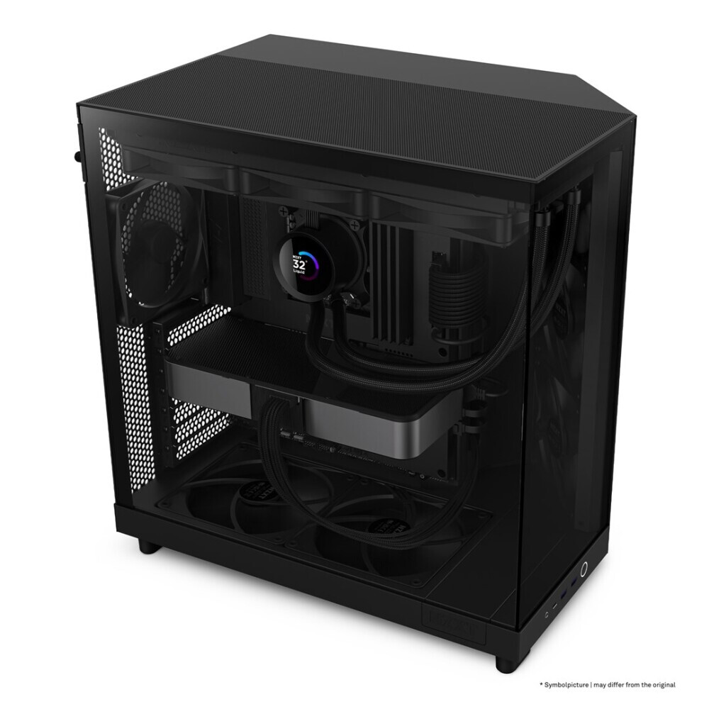 Gehause NZXT H6 Air Flow Midi Tower Black (CC-H61FB-01) - Foto 13