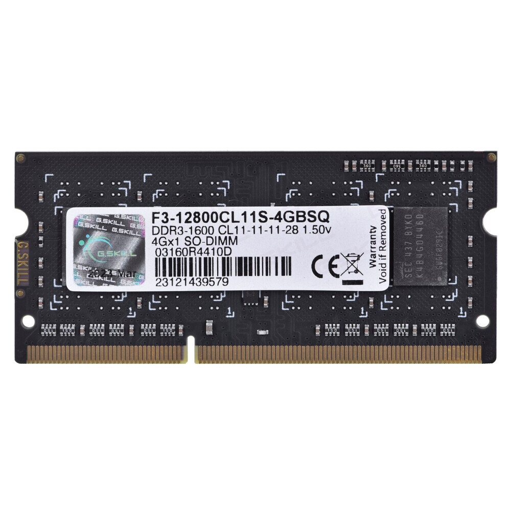 Operatīvā atmiņa G.Skill 4GB 1066 MHz DDR3 CL11 (F3-12800CL11S-4GBSQ)