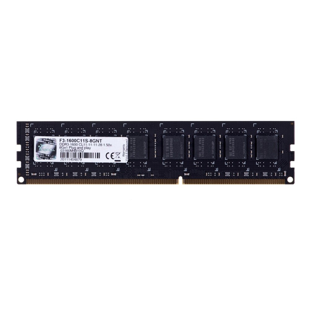 Operatīvā atmiņa G.Skill 8GB DDR3 1600MHz CL5 (F3-1600C11S-8GNT)
