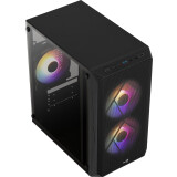 Datoru korpuss Aerocool CS107V2 Mini Tower Black (AEROPGSCS-107-A-V2)