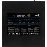 Barošanas bloks Aerocool LUX850 850W (AEROLUX-850-80BRONZE)