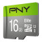 Atmiņas kartes PNY Elite microSDHC 16GB (P-SDU16GU185GW-GE) - foto 2
